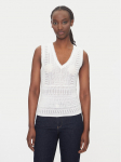Morgan Top 242-MUSHU Valge Slim Fit