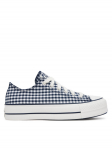 Converse Tennised Chuck Taylor All Star Lift Platform Gingham A13664C Tumesinine