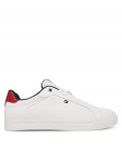Tommy Hilfiger Tossud Lightweight Pinperf Lth Sneaker FM0FM05981 Valge