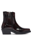 Tommy Jeans Poolsaapad Tjw Brushed Leather Cowboy Boots EN0EN03077 Tumepruun