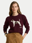 LAUREN RALPH LAUREN Kampsun 200B27844001 Bordoopunane Relaxed Fit