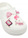 Crocs Jalatsikaunistus BARBIE 5 PACK 10012070 5 PACK Roosa NOSIZE