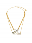 Off-White Kaelakee OWOB097S23MET0028445 Kuldne NOSIZE