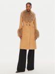YES LONDON Talvemantel CD1202/MON/COL Pruun Regular Fit