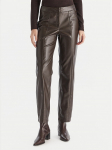 Vero Moda Tehisnahast p&uuml;ksid Vips 10336342 Pruun Straight Fit