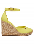 Tommy Hilfiger Espadrillid Flag High Wedge Espad Closed Toe FW0FW09225 Kollane