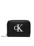 Calvin Klein Rahakott Bold Ck Medium Zip Around LV04F1154G Must