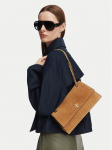 Tory Burch K&auml;ekott Kira Turnlock Suede Shoulder Bag 178857 Pruun