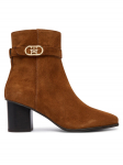 Tommy Hilfiger Saapad Th Strap Suede Block Heel Boot FW0FW09521 Tumebeež