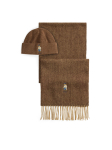Polo Ralph Lauren Komplekti kuuluvad sall ja m&uuml;ts 449P20309001 Pruun