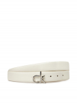 Calvin Klein Naiste p&uuml;ksirihm Ck Buckle Belt 3.0_Smooth K60K613156 Valge