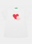 United Colors Of Benetton T-s&auml;rk 3I1XG10E1 Valge Regular Fit 116