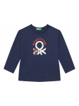 United Colors Of Benetton S&auml;rkpluus 3I1XG10F2 Tumesinine Regular Fit