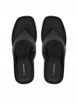 Calvin Klein Varbavahesandaalid Wedge 70 Sndl Thong Lth HW0HW02880 Must