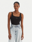 Calvin Klein Jeans Top Monologo Scoop Nk Rib LV047A804G Must Slim Fit