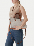 MICHAEL Michael Kors K&auml;ekott Scarlett Medium Signature Logo Satchel 30F4GETS2B Beež