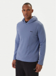 BOSS Pikkade varrukatega T-s&auml;rk Waffle 50535885 Sinine Regular Fit