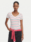 Tommy Jeans T-s&auml;rk DW0DW17385 Valge Slim Fit