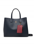 Tommy Hilfiger K&auml;ekott Th Icon Satchel Mono AW0AW18923 Tumesinine