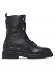 Tommy Hilfiger Saapad Th Emboss Grain Leather Boot FW0FW09553 Must