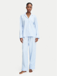 LAUREN RALPH LAUREN Pidžaama ILN92315 Helesinine Regular Fit