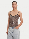 Miss Sixty Top 6S1SJ54300 Pruun Slim Fit
