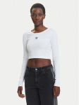 adidas S&auml;rkpluus Essentials Ribbed JC9011 Valge Slim Fit
