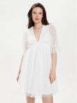 Gina Tricot Kokteilikleit 22963 Valge Regular Fit