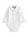Tommy Hilfiger Laste bodi KN0KN02075 Valge