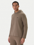 BOSS Pikkade varrukatega T-s&auml;rk Waffle 50535885 Pruun Regular Fit