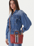 Tommy Hilfiger K&auml;ekott Th Monoplay Mini Tote Stripe Le AW0AW18389 Punane