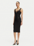 Elisabetta Franchi Kokteilikleit AB-870-61E2-V650 Must Slim Fit