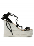 Manebi Espadrillid Lace-Up Wedge Espadrilles L 8.6 WA Must