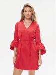 TWINSET Kokteilikleit 232TT2490 Punane Regular Fit
