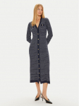 Tommy Hilfiger Kootud kleit WW0WW43083 Tumesinine Regular Fit