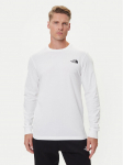 The North Face Pikkade varrukatega T-s&auml;rk Easy NF0A8A6F Valge Regular Fit XL