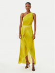 Simona Corsellini Kokteilikleit P26CEAB11301 Kollane Slim Fit