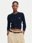 Tommy Jeans Kardigan Pointelle DW0DW22931 Tumesinine Regular Fit