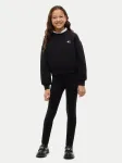 Tommy Hilfiger Komplekti kuulub pluus ja retuusid Heritage KG0KG09604 Must Regular Fit