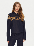 TWINSET Kampsun 241TP3520 Tumesinine Loose Fit
