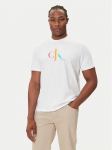 Calvin Klein Jeans T-s&auml;rk Pride Graphic LV04RC800G Valge Regular Fit M