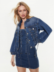 Pinko Teksajakk 100117 A0GF Tumesinine Regular Fit 40
