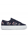 Superga Tenniskingad 3740 Platform Flower Embroidery Leggera S5138TW Tumesinine