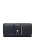 Tommy Hilfiger Rahakott Th Icon Lrg Flap Wallet Corp AW0AW18656 Tumesinine