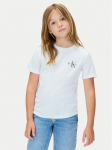 Calvin Klein Jeans T-s&auml;rk Chest Monologo IU0IU00719 Valge Regular Fit