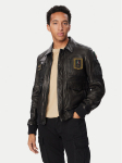 Aeronautica Militare Nahkjope 262PN0846U100839 Must Regular Fit