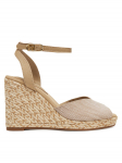 Tommy Hilfiger Espadrillid Chambray High Wedge Espadrille FW0FW08588 Beež