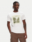 Hunter T-s&auml;rk Duart Graphic HARM0033251 Valge Regular Fit