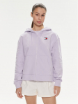 Tommy Jeans Pluus Badge DW0DW17955 Lilla Relaxed Fit