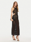 TWINSET Suvekleit 241TT3080 Must Regular Fit